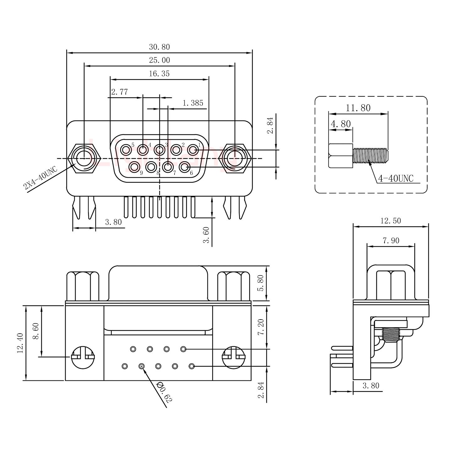 DR9 母 彎插板7.2 塑料支架8.6 鎖螺絲 車(chē)針