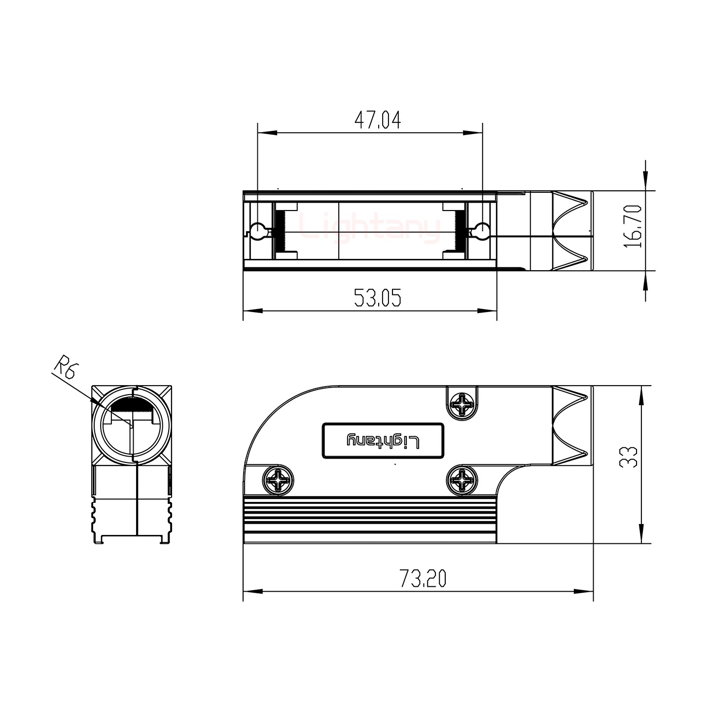 4W4公短體焊線40A+25P金屬外殼1015彎出線4~12mm