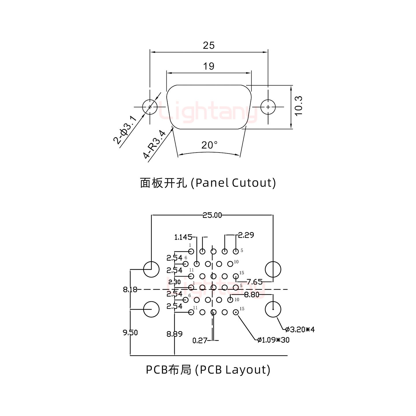 HDR15 公對(duì)公 間距15.88車針雙胞胎 D-SUB連接器