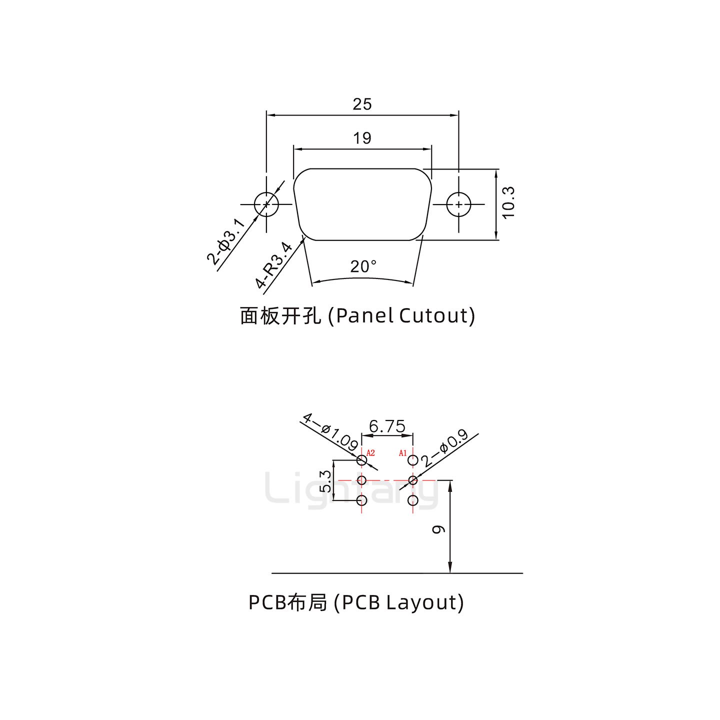 防水2W2母彎插板/鎖螺絲/射頻同軸50歐姆