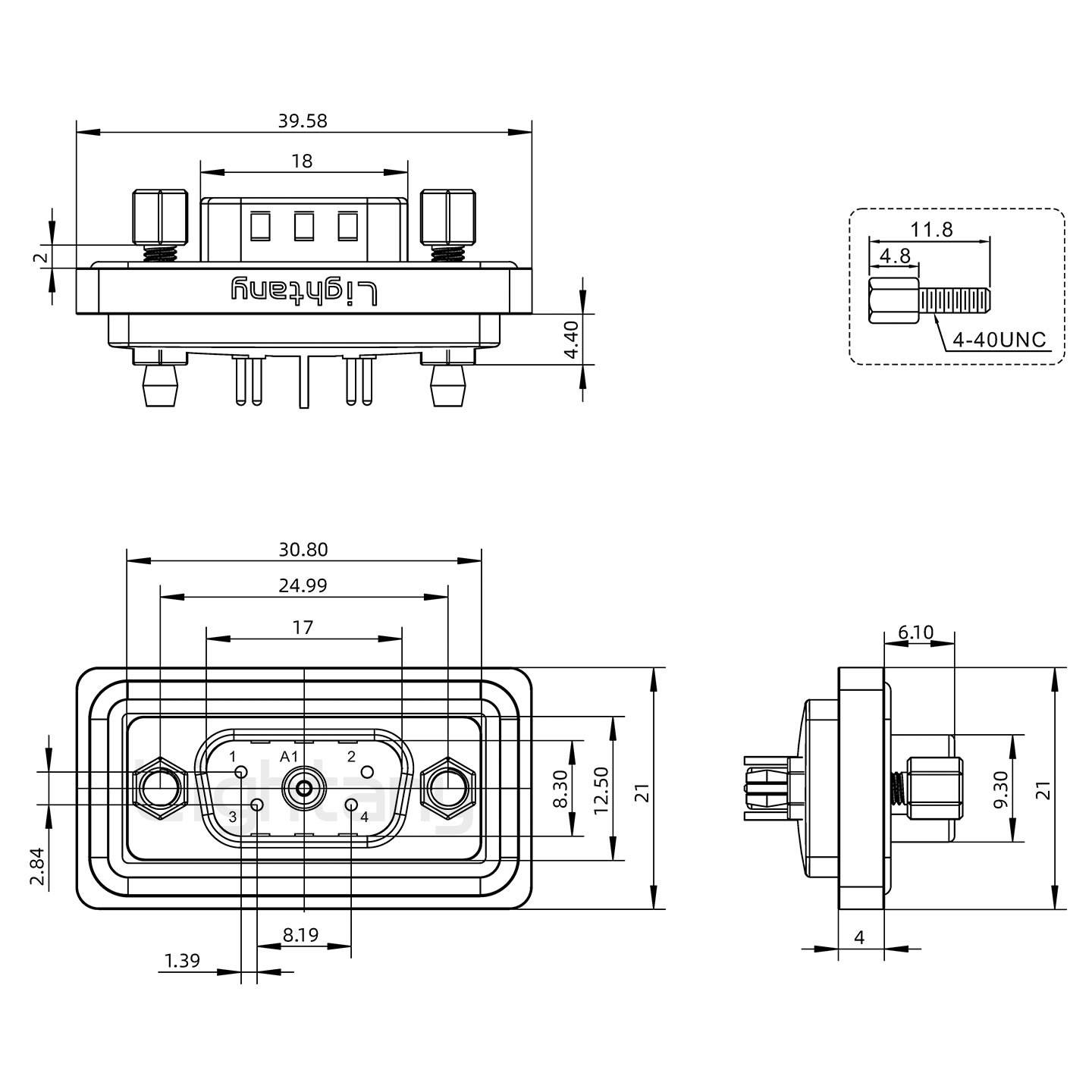 防水5W1公直插板/鉚魚叉/鎖螺絲/射頻同軸50歐姆