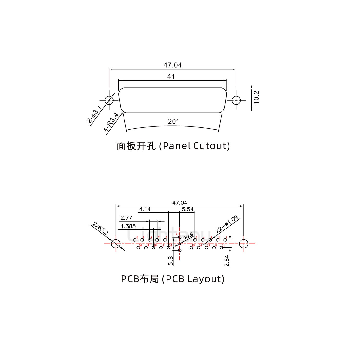 防水21W1母直插板/鉚魚(yú)叉/鎖螺絲/射頻同軸50歐姆