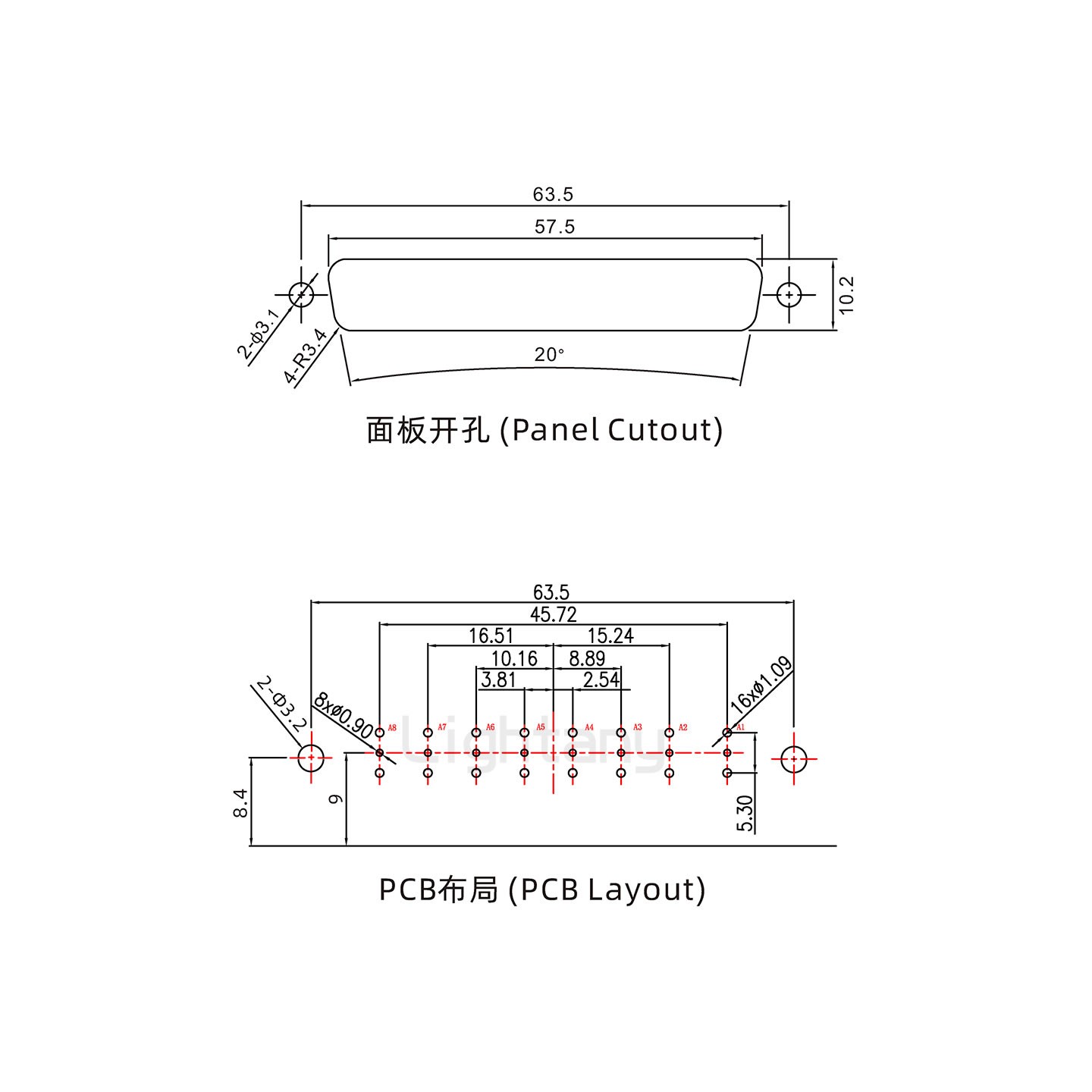 防水8W8母彎插板/鉚支架/鎖螺絲/射頻同軸50歐姆