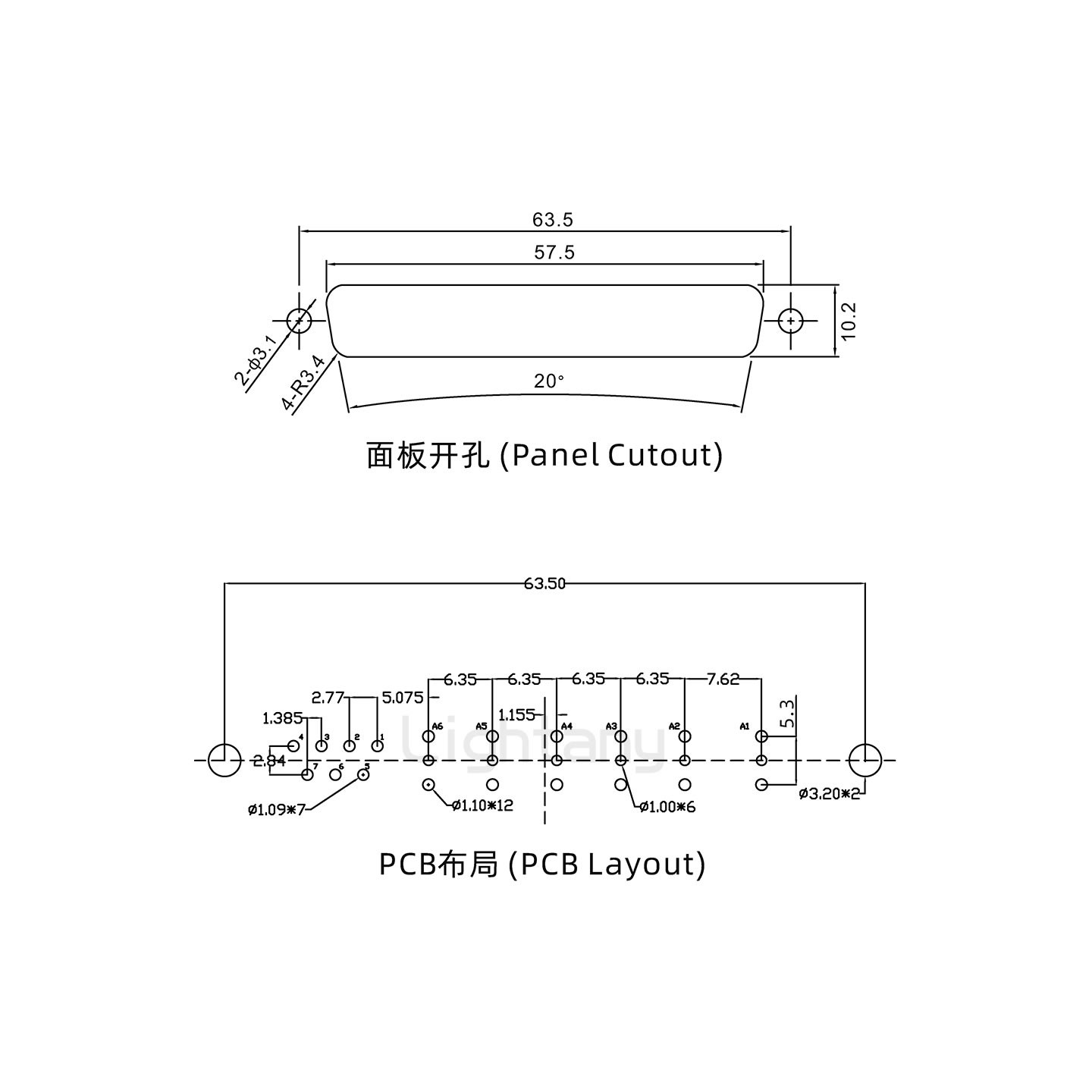 防水13W6B母直插板/鉚魚叉/鎖螺絲/射頻同軸50歐姆