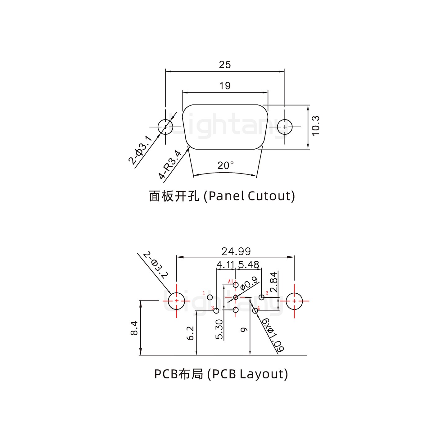 防水5W1公彎插板/鉚支架/鎖螺絲/射頻同軸50歐姆