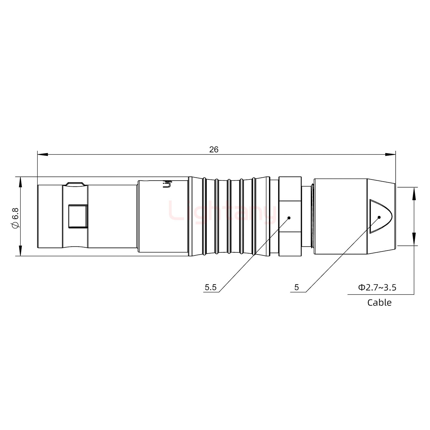 PHG.00.003.CLLD35推拉自鎖浮動插座