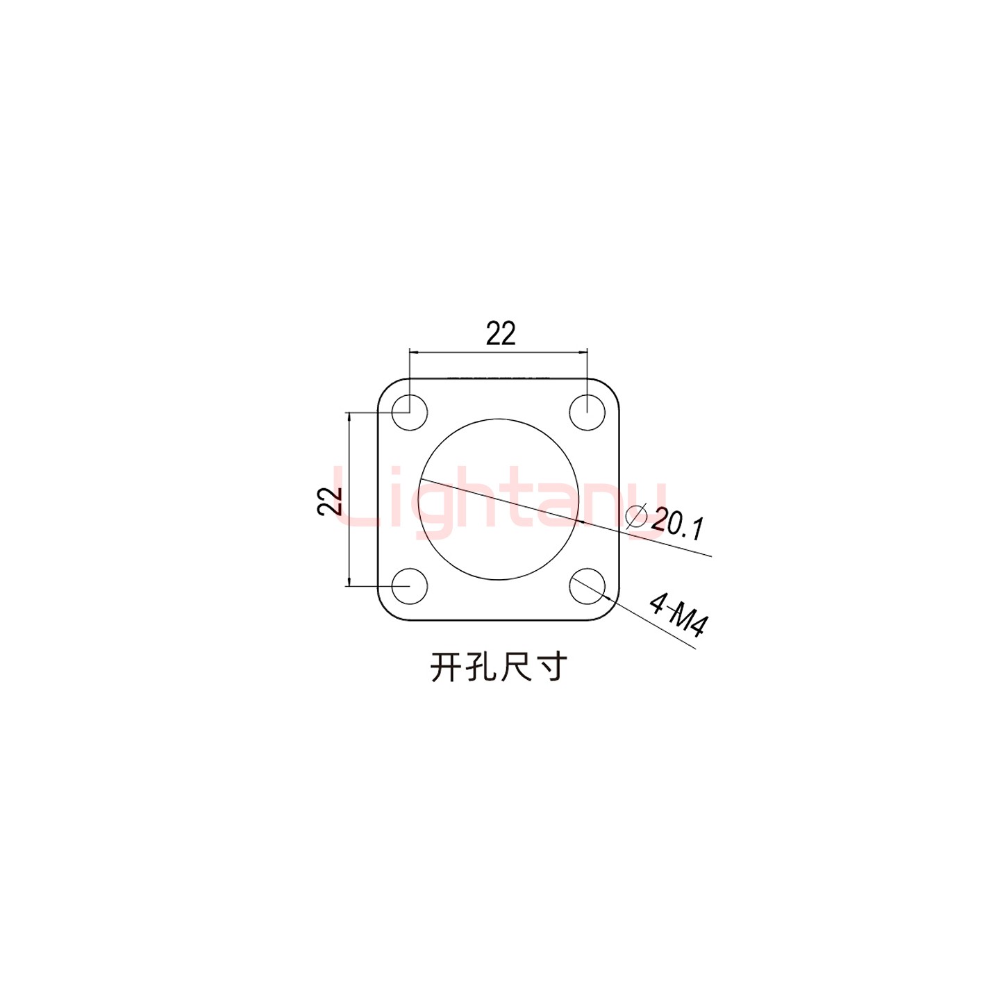 LTC1020SI-M1RL內(nèi)螺紋穿墻插座 100/150/200A 紅色