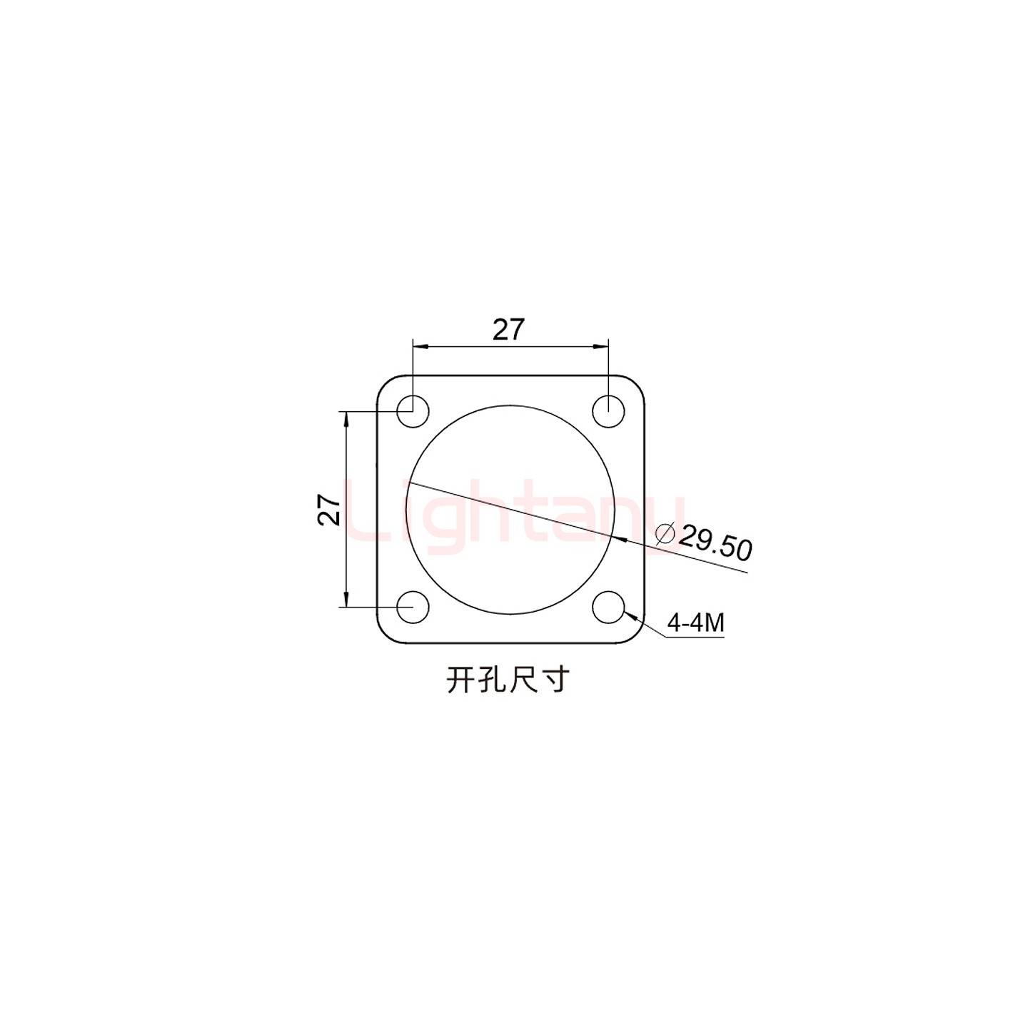 LTC2540SI-M1YL內(nèi)螺紋穿墻插座 250/300/350/400A 橘黃