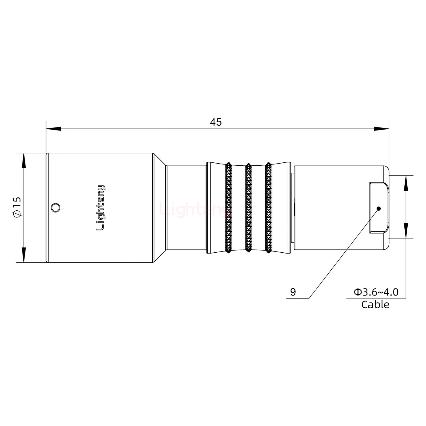 FHG.1K.005.CLAC40推拉自鎖彎式插頭