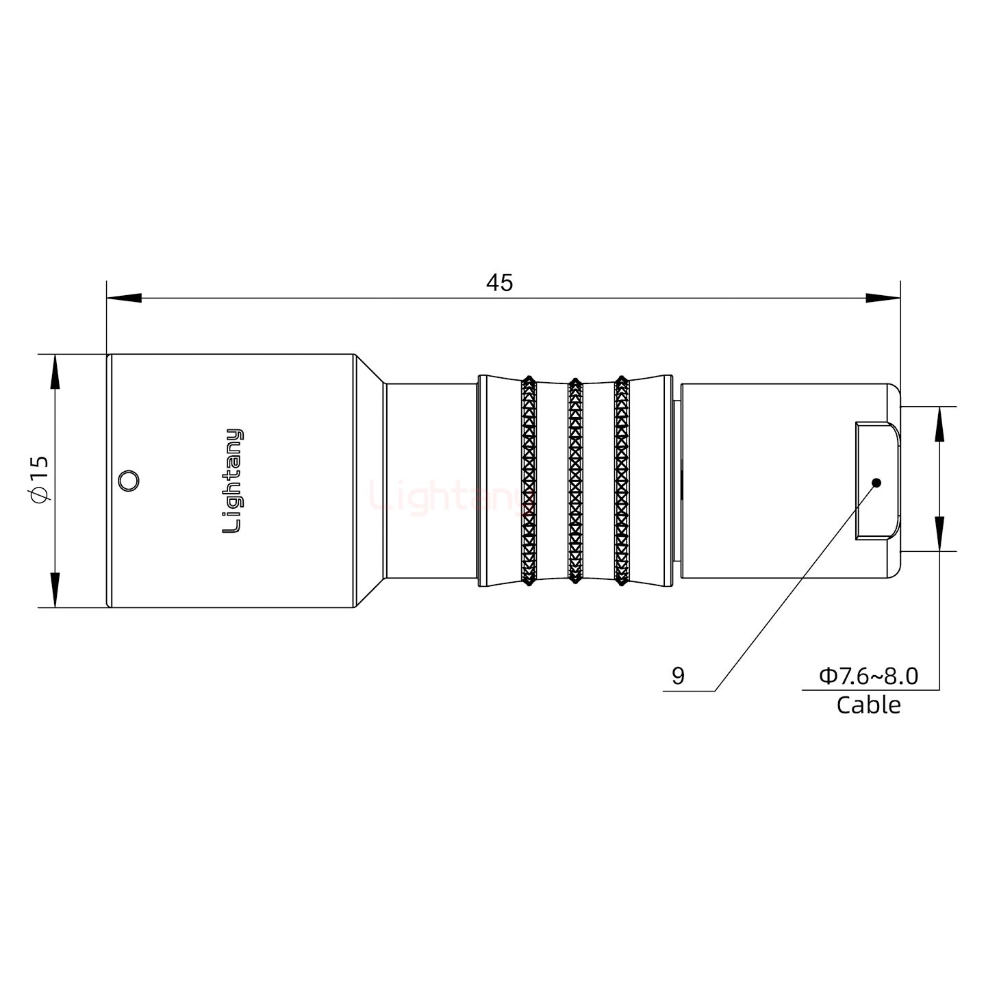 FHG.1K.007.CLAK80推拉自鎖彎式插頭