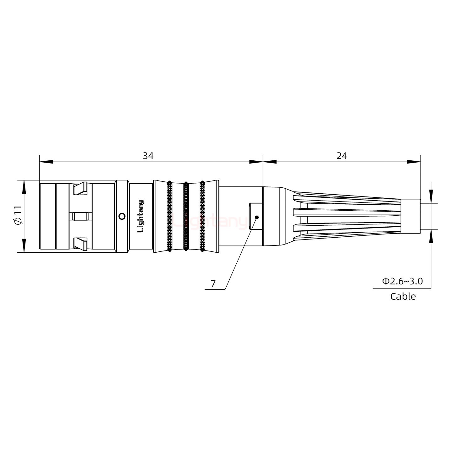 FGG.0K.002.CLAC30Z推拉自鎖帶護(hù)套直式插頭