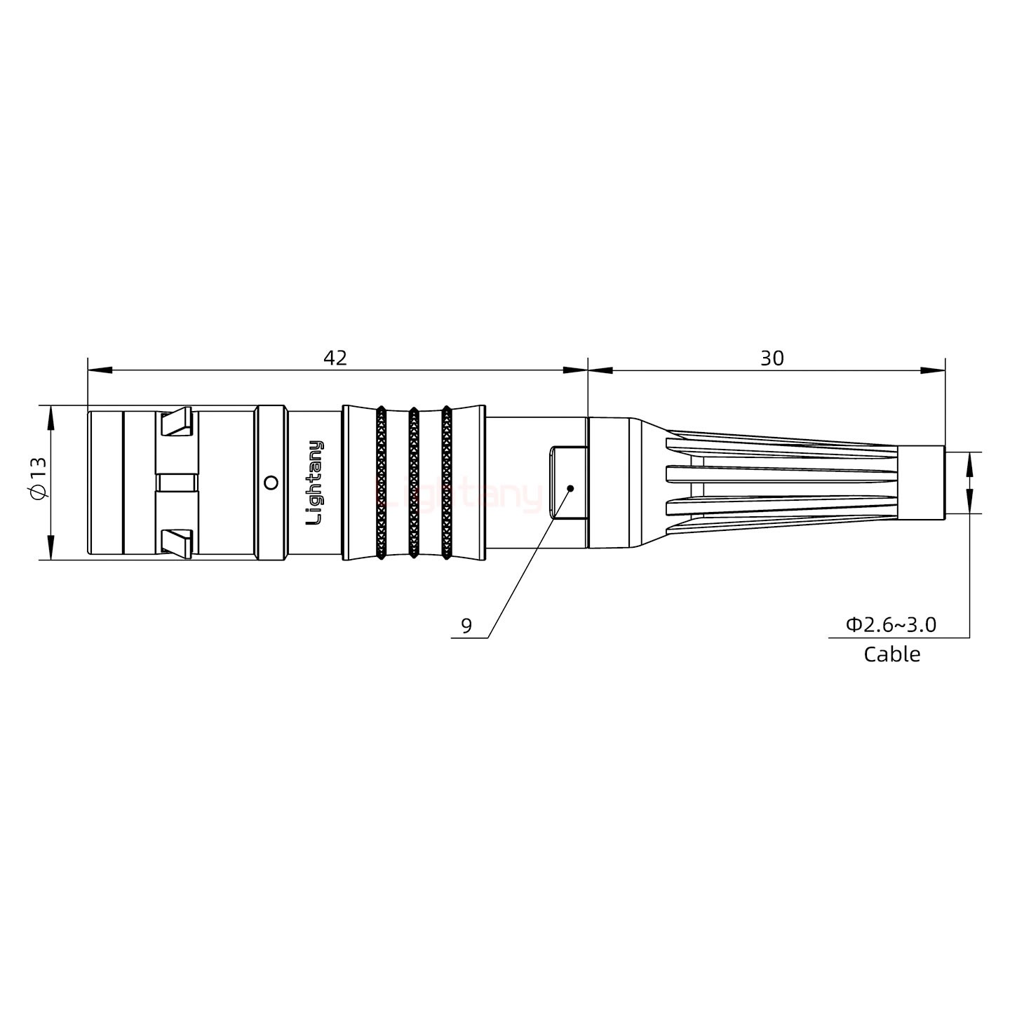 FGG.1K.016.CLAC30Z推拉自鎖帶護套直式插頭