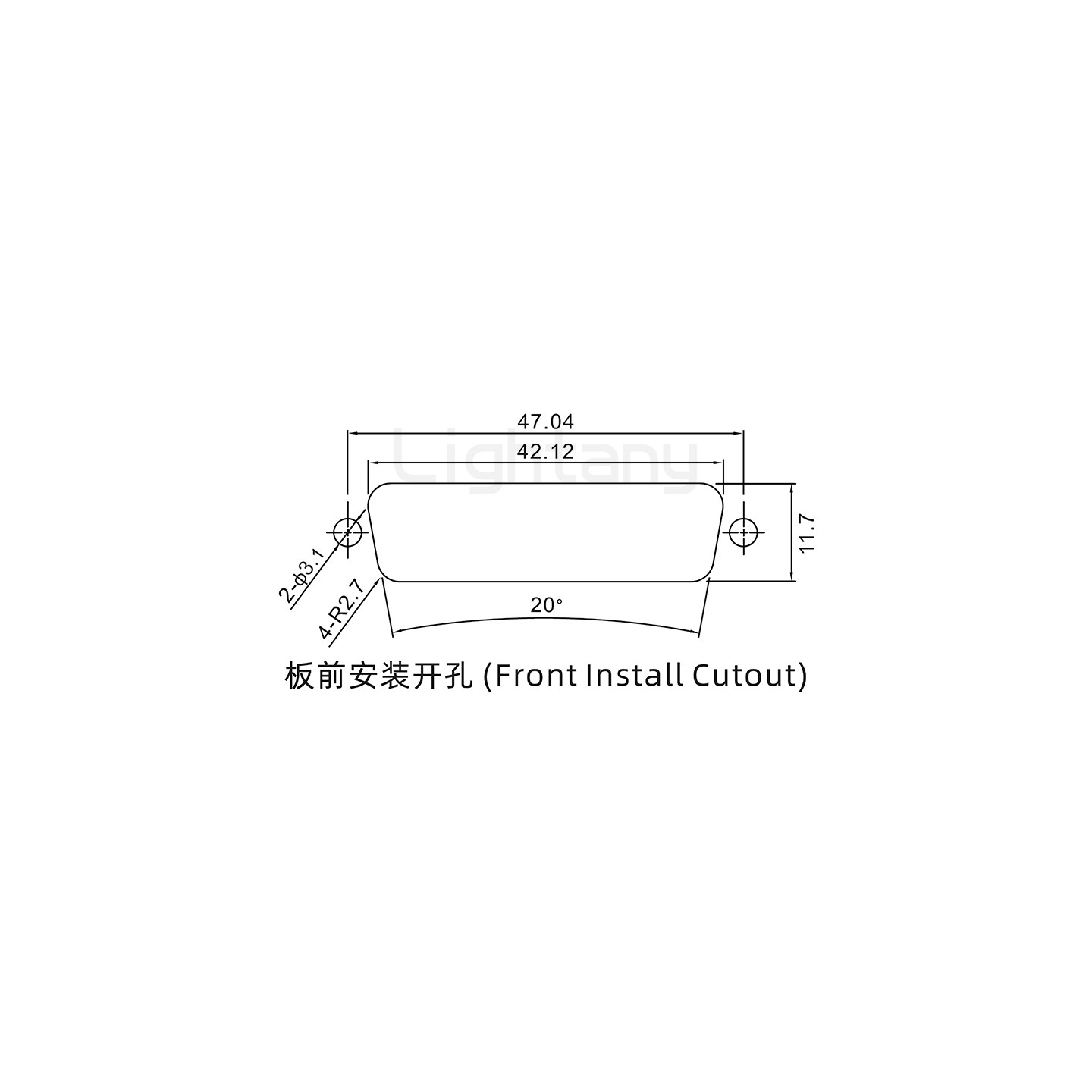 4V4公焊線式/鎖螺絲螺母+防水墊片/大電流40A