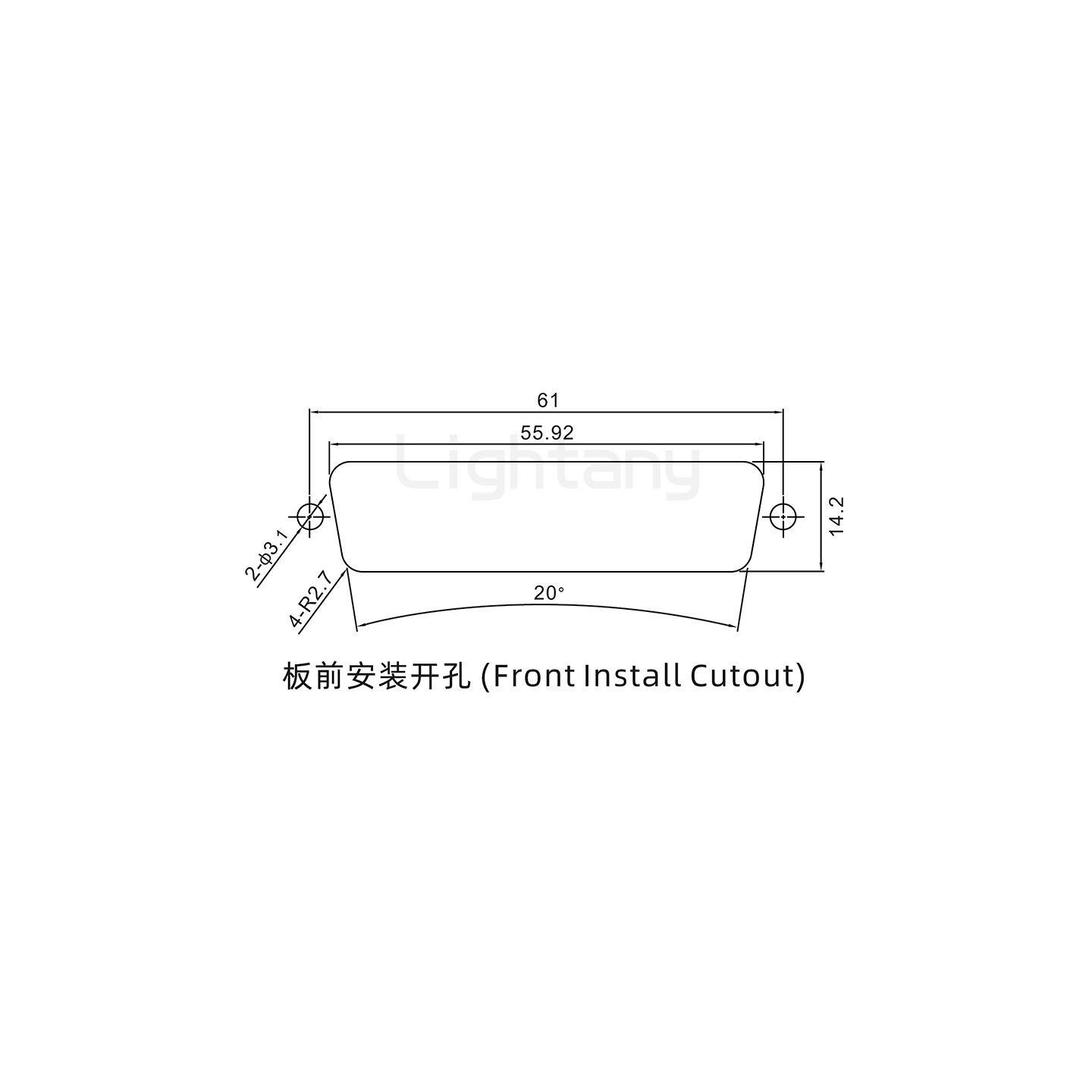 43W2母焊線式/鎖螺絲螺母+防水墊片/大電流40A